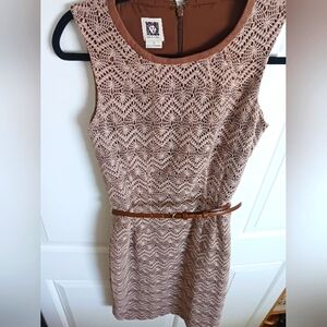 Anne Klein brown sheath dress size 2